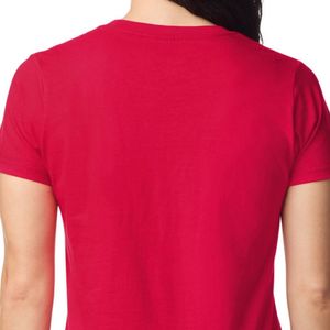 Camiseta Informal de Peso Medio para Mujer, Cuello Redondo, Manga Corta, Algodón, Cómoda, Transpirable, Ropa Básica de Moda Urbana - Product Image 4