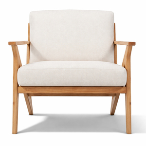 Fauteuil de relaxation d'extérieur en teck massif de qualité supérieure, écologique, durable, moderne, scandinave, vente en gros, Niwara, fauteuil lounge à assise profonde - Product Image 2