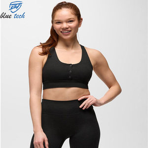 เสื้อชั้นในกีฬาผู้หญิงคุณภาพสูง ดีไซน์ทันสมัย สำหรับโยคะ ฟิตเนส ออกกำลังกาย วิ่ง กระชับสูง ไร้ตะเข็บ - Product Image 3