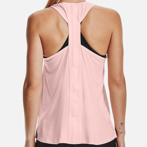 Nouveaux débardeurs de sport personnalisés pour femmes, design tendance, noir, col rond, tailles XS/S/M/L/XL/XXL, tissu tricoté avec étiquette logo. - Product Image 4