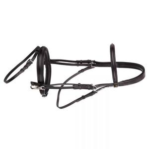 2026 Brida Hackamore de Cuero Inglés de Alto Rendimiento Sin Bocado, con Almohadilla de Mejilla Única y Correa Ajustable para un Control Suave en Caballos - Product Image 1