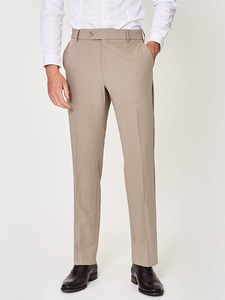 Pantalones de Vestir Formales para Hombre, Estilo Profesional de Oficina, Rectos, Transpirables, de Lona, Cintura Media, Peso Medio, Elegantes - Product Image 3