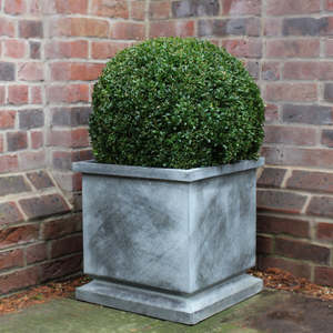 Galvanized Metal Outdoor Planter <b>Box</b> With Zinc Finish Purple Flowers Decorative Garden Container Handmade Best Design - Product Image 2