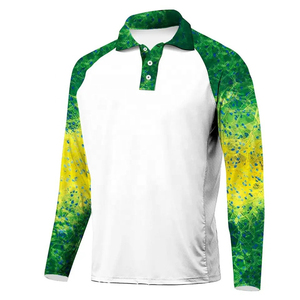 เสื้อโปโลตกปลา UPF50 ป้องกันรังสียูวี แห้งเร็ว ระบายอากาศได้ดี ดีไซน์ปรับแต่งได้ คุณภาพสูง เสื้อโปโลแขนยาวสำหรับผู้ชาย - Product Image 1