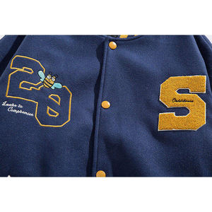 Veste universitaire personnalisée pour homme, veste de baseball, veste bomber, veste streetwear universitaire, fabricant OEM ODM en gros - Product Image 3