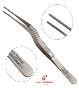 Pince à tissus vasculaires Debakey, style baïonnette, instrument chirurgical en acier inoxydable, pince médicale de précision délicate - Product Image 1