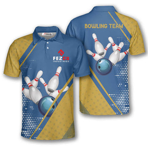 Custom <b>bowling</b> polo shirts Sublimation sports polo shirt Quick-drying polyester jersey <b>Bowling</b> jersey sublimation - Product Image 2