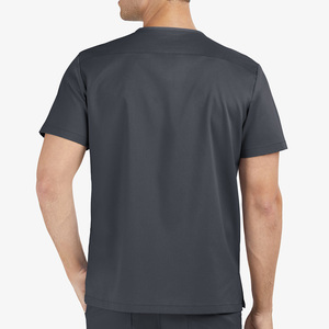 OEM Breathable Medical Nursing <b>Scrub</b> <b>Top</b> Men Dental Uniforms Short Sleeve With Pockets <b>Scrub</b> Jersey For Men - Product Image 2