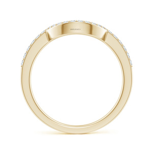 Anillo de Compromiso de Lujo con Diamante Redondo Cultivado en Laboratorio, Diseño Trenzado para Mujer en Oro de 10K, 14K, 18K, Plata 925, 935 - Product Image 2