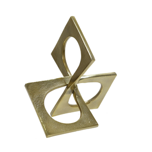 Escultura de Metal Dorado Pulido de Lujo, Estilo Antiguo, Adorno Decorativo para Oficina, Sala de Estar y Hogar, al Mejor Precio - Product Image 5