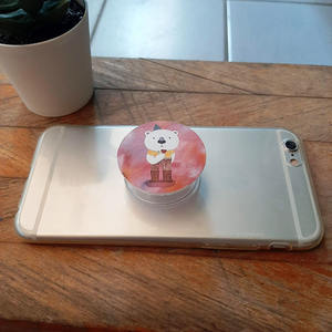 Support de téléphone flexible en acier au carbone en forme d'animal mignon avec poignées amusantes pour - Product Image 2