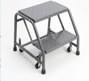 Industrial 2 Step Rolling <b>Ladder</b> Compact Safety Step Stool for Stock Picking Vietnam Factory ISO Certified Professional Grade - Product Image 2