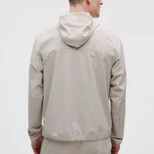 Chaqueta Cortavientos con Capucha y Cremallera Frontal de Lona para Hombre, Ligera, Transpirable, de Secado Rápido, para Invierno y Actividades al Aire Libre - Product Image 2