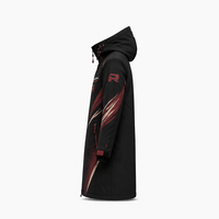 Parkas d'hiver modernes à capuche en toile polyester/nylon grande taille, vestes longues textiles, manteaux d'extérieur, vêtements décontractés, vente en gros OEM