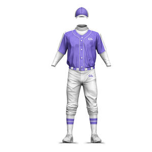 Uniforme de Béisbol Personalizado por Sublimación al por Mayor OEM para Hombre, Conjunto Deportivo de Talla Grande, Diseño Liso - Product Image 2