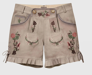 Auténticos Pantalones Cortos de Cuero Bávaro Premium, Traje Tradicional Alemán para Oktoberfest, Bordados, de Cuero Genuino, Unisex, ZASSON - Product Image 3