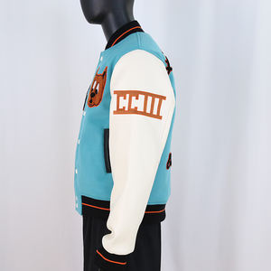 Chaqueta Varsity Personalizable para Hombre, Chaqueta Varsity Moderna de Estilo Urbano, Chaqueta de Invierno de Lana con Parches Bordados en Chenilla al por Mayor - Product Image 3