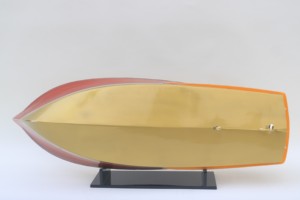 CHRIS CRAFT COBRA 1955 (CABEZA METÁLICA DORADA) Modelo de lancha rápida americana de madera hecho a mano por fabricante vietnamita - Product Image 6
