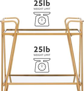 औद्योगिक शैली 2024 शराब धारक बार कार्ट ट्रॉली होम गोल्ड फिनिश लिविंग रूम गोल्ड फिनिश लिविंग रूम डाइनिंग होटल पहियों के साथ धातु का उपयोग करता है। - Product Image 3