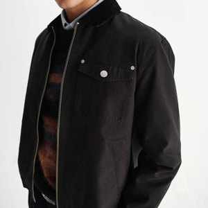 Veste coupe-vent en toile de qualité supérieure pour homme, style unique, veste en toile softshell, en vente en ligne - Product Image 5