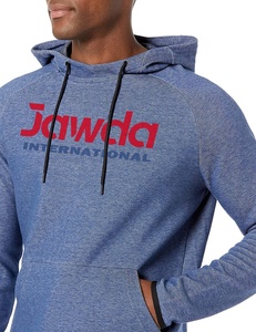 Sudadera con capucha de invierno para hombre con logotipo personalizado patrón impreso 100% algodón polar transpirable Color sólido cuello con capucha - Product Image 3
