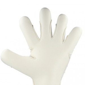 High Quality White Soccer Goalkeeper <b>Gloves</b> 4mm Negative Cut with Rubber Inject and Elastic Strap - Product Image 6