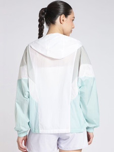 Veste coupe-vent légère froissée pour femme avec fermeture éclair colorée sur le devant, ensemble de vêtements de sport décontractés pour la course en plein air et l'entraînement - Product Image 2