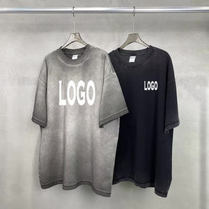 T-shirts décontractés pour hommes, respirants, à séchage rapide, effet délavé, en polyester/coton, manches courtes, légers, très demandés - Product Image 2