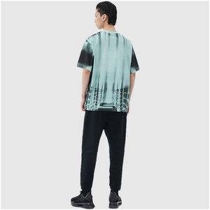 เสื้อยืดสตรีทแวร์ผู้ชายทรงโอเวอร์ไซส์ ไหล่ตก ลายกราฟิกแนวอนาคต เสื้อยืดสตรีทแวร์ไซเบอร์พังก์ พิมพ์ลายตามสั่ง - Product Image 2