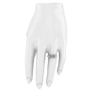 Anillo de Plata Clásico con Letras AKA, Estilo Griego Personalizado, Joyería de Plata Pulida, Anillo de Hermandad para Mujer, Elegante Accesorio de Regalo - Product Image 2