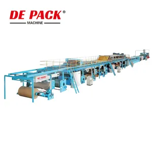 High Speed Automatic 3 5 7 Corrugated Cardboard Production Line For Corrugating Plant