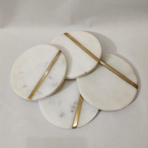 Premium <b>Marble</b> <b>Coasters</b> Flower Design Hot Sale 4 Inch Stone Drink Coffee Cup <b>Coaster</b> - Product Image 6