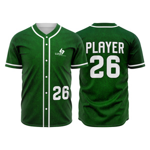 Maillot de baseball personnalisé à prix abordable, respirant, séchage rapide, unisexe, pour adultes, à manches courtes, entièrement boutonné, uniformes de club de softball - Product Image 3