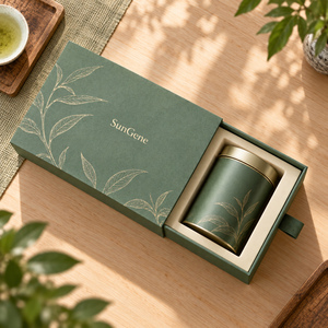 กล่องลิ้นชักสีเขียวหยก SunGene สำหรับบรรจุภัณฑ์ชาพรีเมียมและชุดขายปลีก - Product Image 3