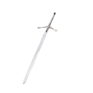 Espada de Acero Inoxidable con Hoja Recta, Cuchillo de Combate con Mango de Madera, Personalizable OEM, Grosor de Grado Industrial - Product Image 2