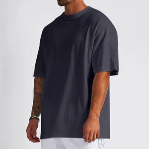 T-shirts personnalisés pour hommes, coupe classique, 100% coton, poids lourd 180g, style hip-hop américain - Product Image 2