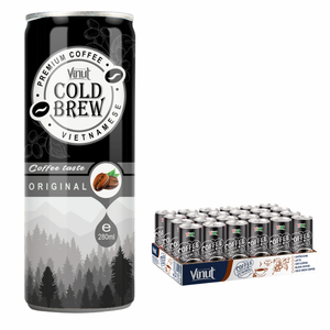 Échantillon Gratuit 250ml Café Infusé à Froid VINUT Vietnam Arabica Robusta Sans Produits Laitiers Sans Gluten Sans OGM OEM/ODM Marque Privée - Product Image 1