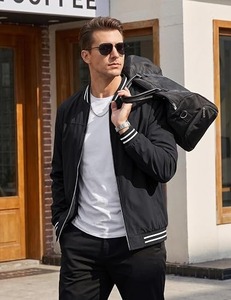 Blouson Bomber Coupe-Vent Homme en Gros – Vêtement Masculin Décontracté Streetwear Tendance – Blouson Aviateur Baseball - Product Image 4