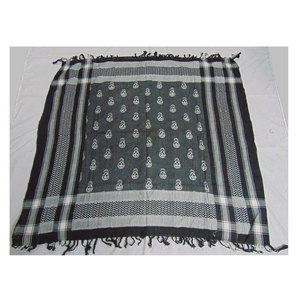 Pañuelo Keffiyeh Árabe de Alta Calidad, 100% Algodón, Tejido a Mano, con Patrón Tradicional de Calaveras, Estilo Arafat, para la Cabeza - Product Image 5