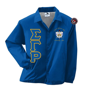Sigma เสื้อแจ็คเก็ตสำหรับผู้หญิง,เสื้อโค้ชปักลายแกมมาเด็กผู้หญิง - Product Image 6