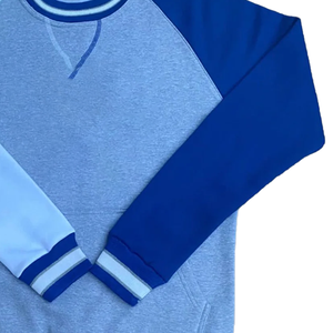 Sweat-shirt unisexe ZBP pour sororités et fraternités, broderie chenille lettres grecques, col rond, streetwear, vêtements universitaires – Vente en gros - Product Image 2