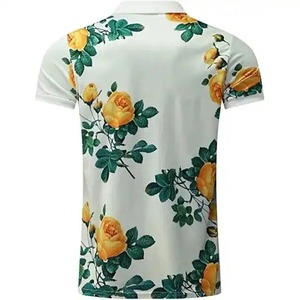 Polos pour hommes de haute qualité en sublimation, tissu 100% coton, séchage rapide, respirant, design personnalisable - Product Image 2