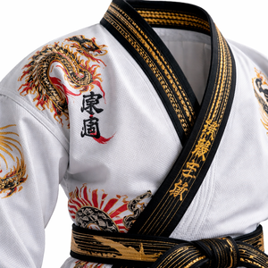 Venta al por mayor: Diseña tu propio Karate Gi 100% Poliéster/Algodón, Suministro Directo de Fabricante OEM, Secado Rápido, Absorción de Humedad, Corte Delgado Frontal - Product Image 4