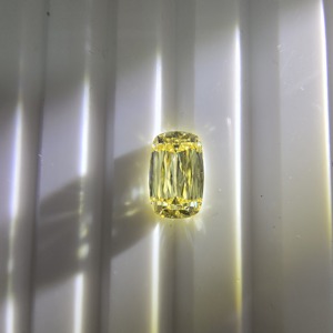 IGI Certified <b>Rectangular</b> <b>Cushion</b> Mixed Cut 1.5CT Fancy Light Yellow Lab Grown Diamond VS2 Loose For Jewelry Making - Product Image 2