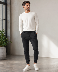 OEM Custom High Quality Heavyweight Breathable Eco-Friendly Quick Dry Sports Joggers <b>Oversized</b> Baggy Canvas <b>Sweatpants</b> Men - Product Image 2