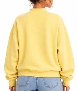 Sudadera con Capucha Larga y Holgada para Mujer, con Apliques de Letras Griegas, 100% Algodón, Transpirable, Ecológica, para Invierno - Product Image 2