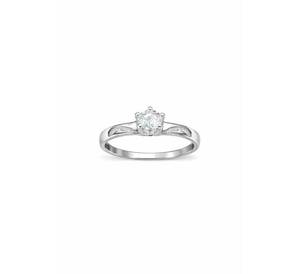 925 Sterling <b>Silver</b> Single Stone Ring Trendy Minimal Style <b>Solid</b> <b>Silver</b> Ring for Women Daily Use - Product Image 2