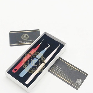 Pince à cils Style Volume en acier inoxydable de qualité supérieure à 45 degrés argenté poignée confortable Durable nouveau Design 90 - Product Image 5