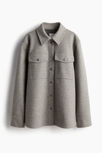 Veste Shacket pour femmes, mode d'hiver, couleur unie, design vintage, vêtements décontractés pour femmes de haute qualité, logo personnalisé - Product Image 2