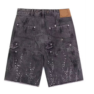 Shorts en strass de style urbain haute performance pour hommes, imprimé scintillant pour tenues décontractées tendance - Product Image 2